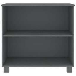 Berkfield Home Sideboard HAMAR Dark Grey 85x35x80 cm Solid Wood Pine - Size: 85 x 35 x 80 cm - thumbnail 3