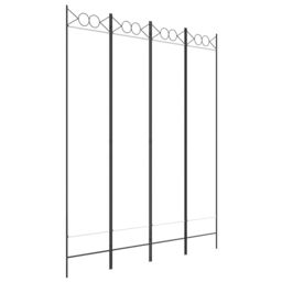 Berkfield Home 4-Panel Room Divider White 160x200 cm Fabric - thumbnail 2