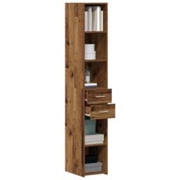 Berkfield Home Highboard Old Wood 30x42, 5x185 cm Engineered Wood in Brown - thumbnail 1