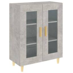 Berkfield Home Sideboard Concrete Grey 69.5x34x90 cm Engineered Wood - thumbnail 1