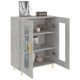 Berkfield Home Sideboard Concrete Grey 69.5x34x90 cm Engineered Wood - thumbnail 4