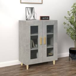 Berkfield Home Sideboard Concrete Grey 69.5x34x90 cm Engineered Wood - thumbnail 2