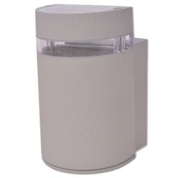 Berkfield Home Outdoor Semi-Cylindrical Wall Sconce Grey Aluminium - thumbnail 4