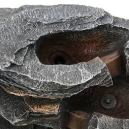 Living and Home Outdoor Rockery Decor Solar-Powered Water Fountain in Natural - thumbnail 7