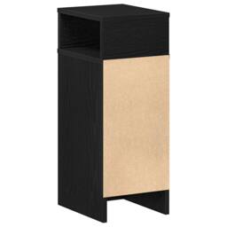 Berkfield Home Bedside Cabinet with Drawer Black 25x31x66 cm - Size: 25 x 31 x 66 cm - thumbnail 7