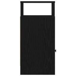 Berkfield Home Bedside Cabinet with Drawer Black 25x31x66 cm - Size: 25 x 31 x 66 cm - thumbnail 6