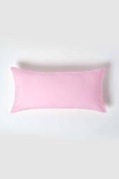 Homescapes Continental Egyptian Cotton Pillowcase 200 TC, 40 x 80 cm in Pink