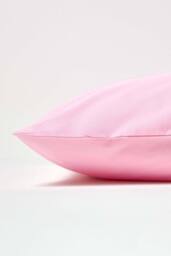 Homescapes Continental Egyptian Cotton Pillowcase 200 TC, 40 x 80 cm in Pink - thumbnail 2