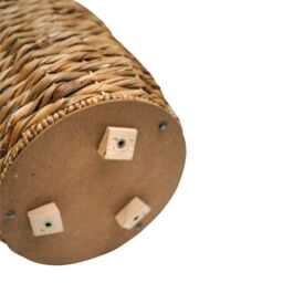 Ivyline Water Hyacinth Lined basket on Legs H45Cm D30Cm in Natural - thumbnail 5