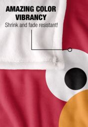 Sesame Street Elmo Face Silky Touch Super Soft Throw Blanket 152 X 127 cm in White - thumbnail 4