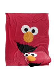 Sesame Street Elmo Face Silky Touch Super Soft Throw Blanket 152 X 127 cm in White - thumbnail 2