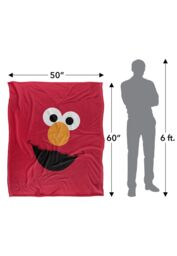 Sesame Street Elmo Face Silky Touch Super Soft Throw Blanket 152 X 127 cm in White - thumbnail 5