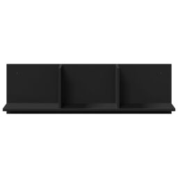 Berkfield Home Wall Cabinet 100x16.5x30 cm Black Engineered Wood - thumbnail 4