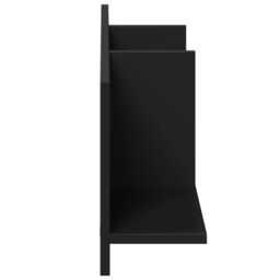 Berkfield Home Wall Cabinet 100x16.5x30 cm Black Engineered Wood - thumbnail 5