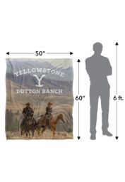 Yellowstone Rip & Beth Riding Horses Silky Touch Super Soft Throw Blanket 152 X 127 cm in White - thumbnail 5