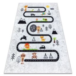 RugsX Junior Rug in Grey - Size: 140 cm x 190 cm - thumbnail 1