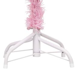 Berkfield Home Artificial Pre-lit Christmas Tree with Ball Set Pink 150 cm PVC - thumbnail 4