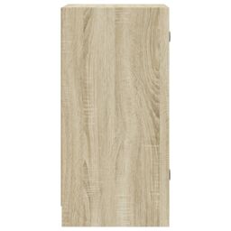 Berkfield Home Side Cabinet with Glass Doors Sonoma Oak 35x37x75.5 cm in Brown - thumbnail 7