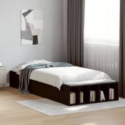 Berkfield Home Bed Frame without Mattress Black 100x200 cm - thumbnail 2