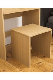 Home Discount Vida Designs Isla Dressing Table Set with Built-in Mirror & Stool in Brown - thumbnail 8