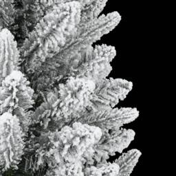 Berkfield Home Beautiful Artificial Christmas Tree with Flocked Snow 120 cm PVC&PE in White - thumbnail 6