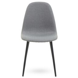 Orsina Modern Design Mink Fabric Dining Chair, Contemporary Modern Dining Chair, Comfortable Sturdy Modern Chair in Grey - thumbnail 6