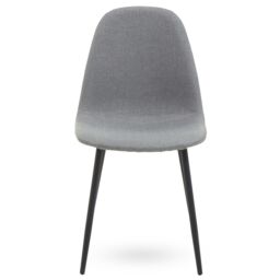 Orsina Modern Design Mink Fabric Dining Chair, Contemporary Modern Dining Chair, Comfortable Sturdy Modern Chair in Grey