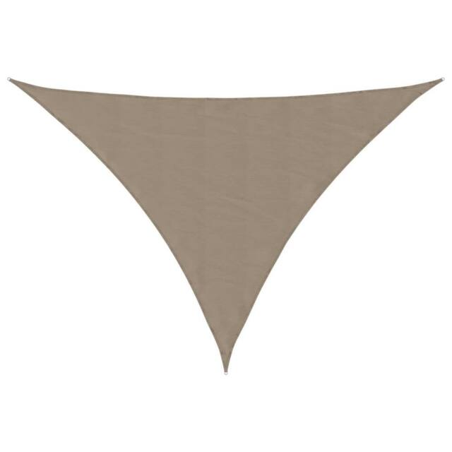 Berkfield Home Sunshade Sail Oxford Fabric Triangular 4x5x6.4 m Taupe - image 1
