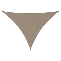Berkfield Home Sunshade Sail Oxford Fabric Triangular 4x5x6.4 m Taupe - thumbnail 1