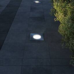 Berkfield Home Outdoor Ground Lights 3 pcs Square in Black - thumbnail 3