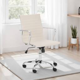 Cheshire Executive Calder Office Chair in Ivory & Chrome - thumbnail 2