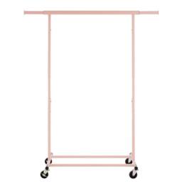 FLAVORA Pink-Heavy Duty Clothes Rail Extendable Top Bar in Pink - Size: 500mm - thumbnail 1