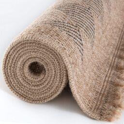 THE RUGS Jute Look Diamond Design Outdoor Rug Dark Grey Patio Nature 5300DG - Size: 140 cm x 200 cm - thumbnail 5