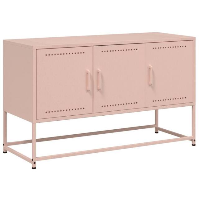 Berkfield Home TV Cabinet Pink 100.5x39x60.5 cm Steel - image 1