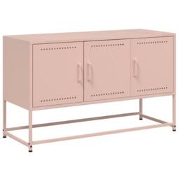 Berkfield Home TV Cabinet Pink 100.5x39x60.5 cm Steel