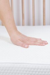 The Tiny Bed Company Premium Foam Foldable Travel Cot Mattress 95 x 65cm in White - thumbnail 3