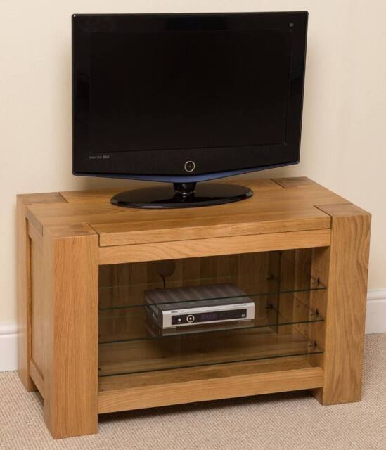 Thats Furniture Kuba Solid Oak TV Unit with Storage in Light Oak - image 1