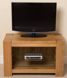 Thats Furniture Kuba Solid Oak TV Unit with Storage in Light Oak - thumbnail 2