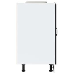 Berkfield Home Sink Base Cabinet Kalmar Black 60x46x81.5 cm Engineered Wood - thumbnail 6