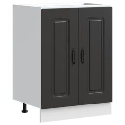 Berkfield Home Sink Base Cabinet Kalmar Black 60x46x81.5 cm Engineered Wood - thumbnail 2