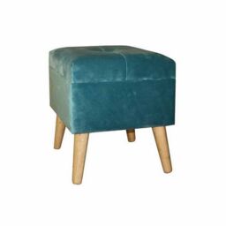 Minster Trunk - Wood - L33 x W33 x H42 cm - Blue - Size: 1 Pack