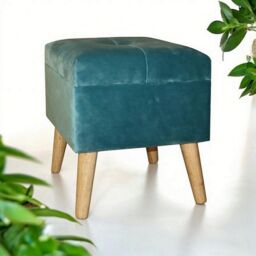 Minster Trunk - Wood - L33 x W33 x H42 cm - Blue - Size: 1 Pack - thumbnail 7