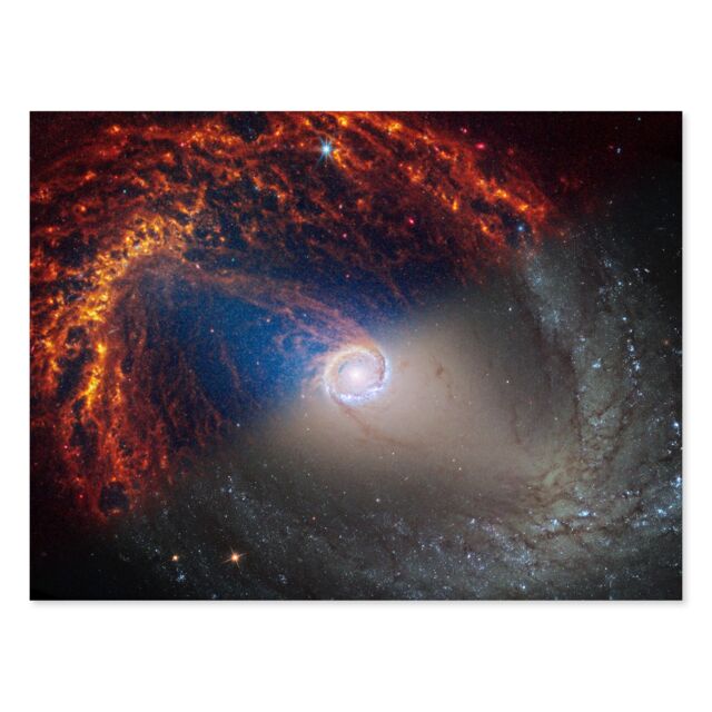 "Artery8 NASA Hubble James Webb Telescope Spiral Galaxy NGC 1512 Wall Art Print - Size: W24"" x H32""" - image 1