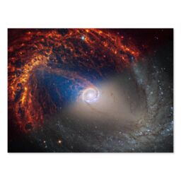 "Artery8 NASA Hubble James Webb Telescope Spiral Galaxy NGC 1512 Wall Art Print - Size: W24"" x H32""" - thumbnail 1