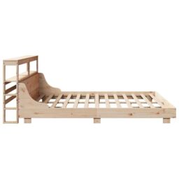Berkfield Home Bed Frame without Mattress 180x200 cm Super King Solid Wood Pine in Brown - thumbnail 5