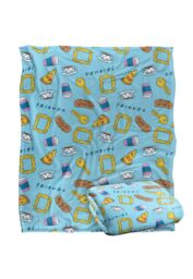 Warner Brothers Friends Silky Touch Super Soft Throw Blanket 152x127cm in White - Size: 152x127 cm - thumbnail 2