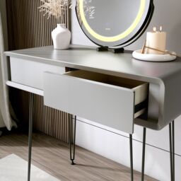CARME HOME Piper Mocha 2 Drawers Dressing Table in Brown - thumbnail 2