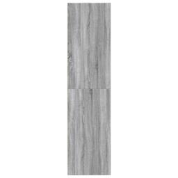 Berkfield Home Wardrobe Grey Sonoma 80x50x200 cm Engineered Wood - Size: 80 x 50 x 200 cm - thumbnail 5