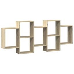 Berkfield Home Wall Shelf Sonoma Oak 159x18x65 cm Engineered Wood in Brown - Size: 159 x 18 x 65 cm - thumbnail 6