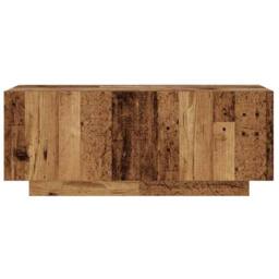 Berkfield Home TV Cabinet Old Wood 100x35x40 cm Engineered Wood in Brown - Size: 100 x 35 x 40 cm - thumbnail 4